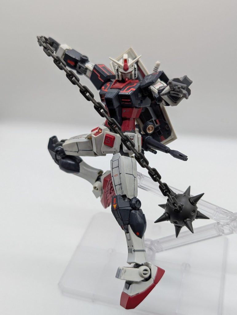 RGの武器セットからガンダムハンマーも借りてきました。