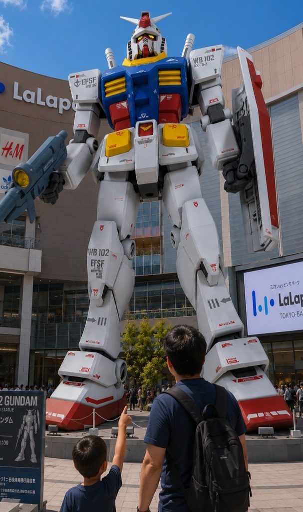 作品名：これ載せたかった１枚<p>本投稿に載せ損ねてた１枚。 子「パパ、あのガンダムよく見ると色がはみ出したりシールが歪んでたりしてるね」 父「あー、それは言うたらアカンやつやで（笑）」 父「…(あれだったら俺の方が上手いな🤔)」 精進します…</p>
