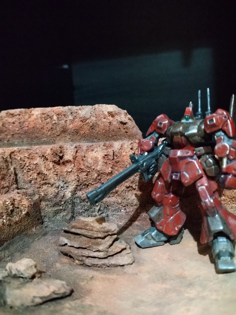 小さいんでついでに小型のジオラマも作ってみました。