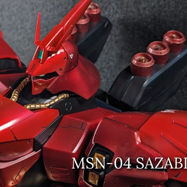 旧MGサザビー「ならば、今すぐ愚民ども全てに叡智を授けてみせろ！」by シャア・アズナブル　キャンディ塗装・バキュームフォーム　