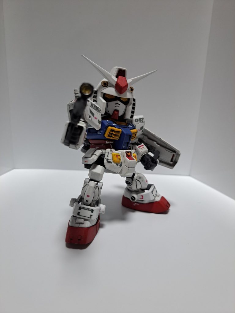 SD RX-78 ガンダムを、RG風改造にゃ♪–3枚目/制作者：黒猫沙夜
