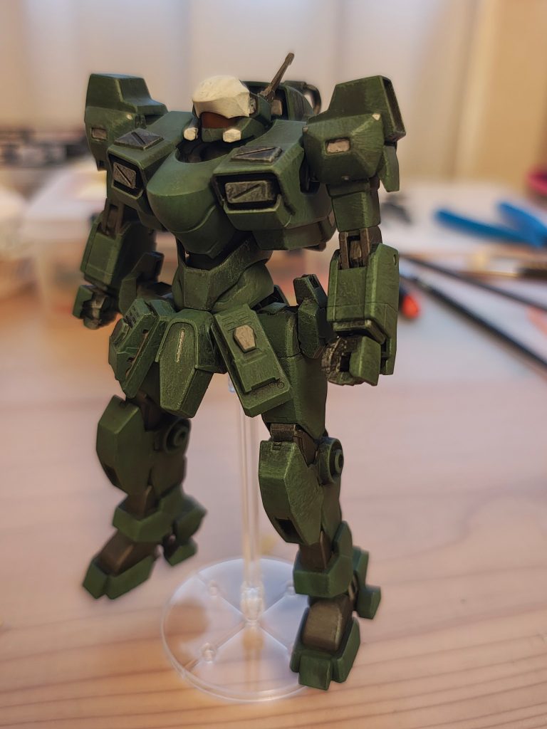 デカール貼る前の武装外した状態。