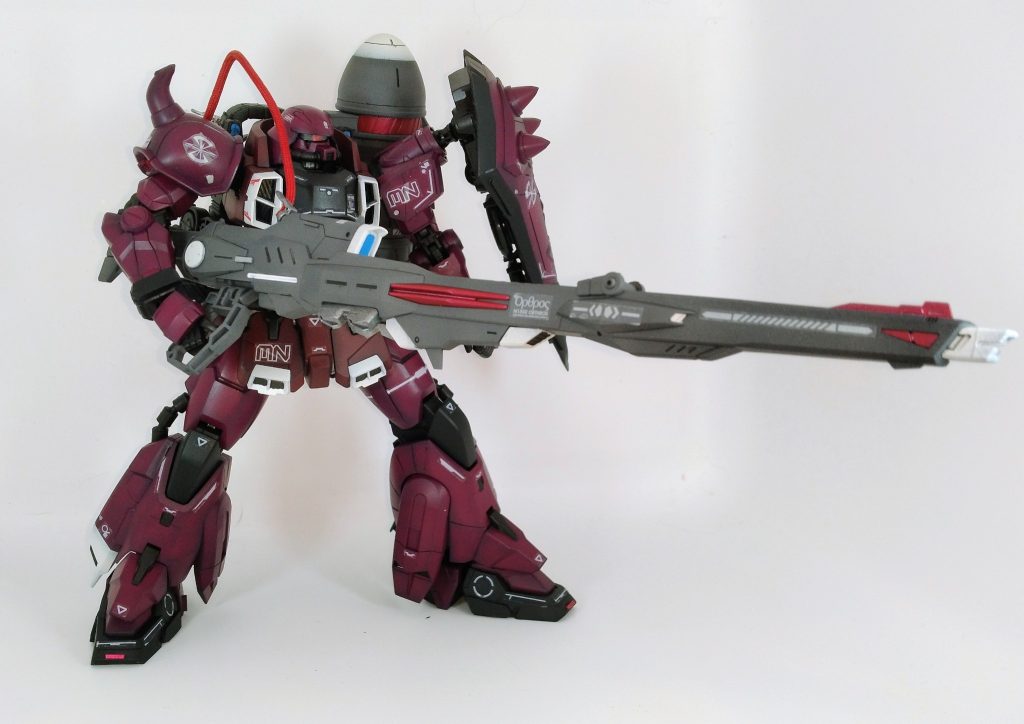 オルトロスも自然に持てます。この迫力はさすがMG！パーツ数も少なくて作りやすい、文句なしキットでした。次はイザーク機かディアッカ機を作りたいです。