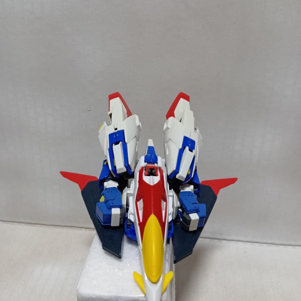 設定　量産化に向けてZガンダムの複雑な変形を簡略化した使用です。仮名　ZガンダムR(逆転)、Zガンダム∇(ナラブ)WR(ウェイブライダー)形態を上下逆転させました。腰部アーマーは検討中です。&nbsp;（3枚目）
