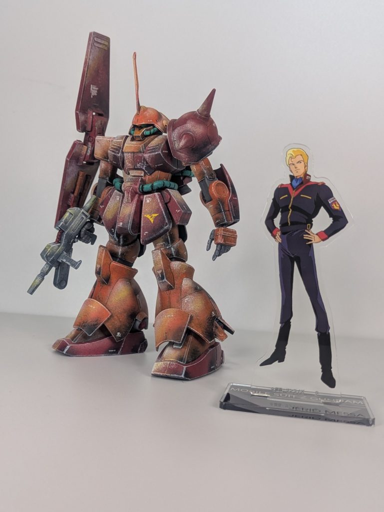 最後はジェリドとアクスタ全盛時代ですけど、さすがにカクリコン・カクーラーのアクスタを見つけることは出来ませんでした。最後までご覧いただき、ありがとうございました。もっと沢山投稿したいけど、ガンプラ以外にも手を出しているとなかなかペースが上がらない…いろいろ作っていると楽しくなって仕方ないんですよね、困ったものです。サッカーW杯が始まったので更にペースダウンしそうです。追記：遅ればせながら、父の日も過ぎましたが、こうして作った物を発信できるのも、他のモデラーの方々の素晴らしい作品を見ることができるのも、運営様のお陰です。普通に運営していただけるだけでも大変ありがたいのに、タイミングを得た企画の数々でいつも楽しませていただき、本当にただただ感謝しかありません。GUNSTAに参加することで私の模型生活がどんなに豊かになったことか。この場を借りて「いつも本当にありがとうございます）と感謝の意を伝えさせていただきます。今後もモデラーの方々の交流の場としてGUNSTAの発展を願って止みません。