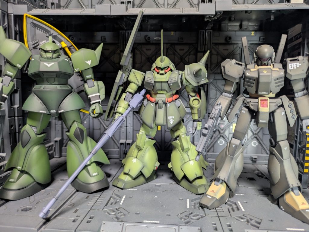 最近作成した緑のMS