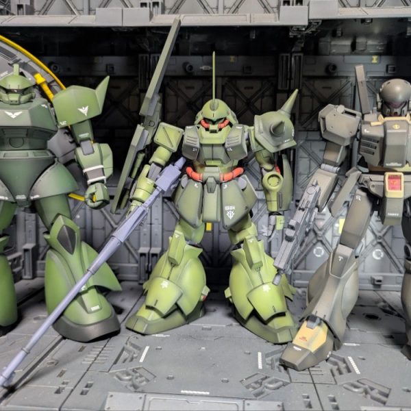 最近作成した緑のMS
