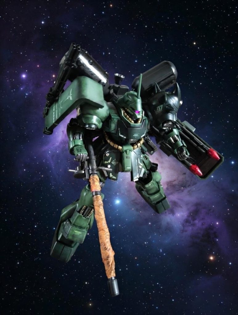 宇宙空間飛行中(⁠*⁠´⁠ω⁠｀⁠*⁠)ギラドーガは弄りがいのある本当いいキットです!!