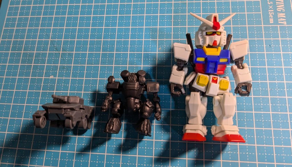サイズ感ですがMJ 8cm ドラケンE 4cm 30MM マルチオブジェクトの戦車が2cmと行った感じです。 &nbsp;
