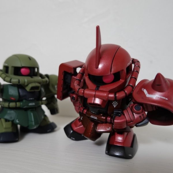 【BB戦士】シャア専用ザクⅡ&量産型ザクⅡ