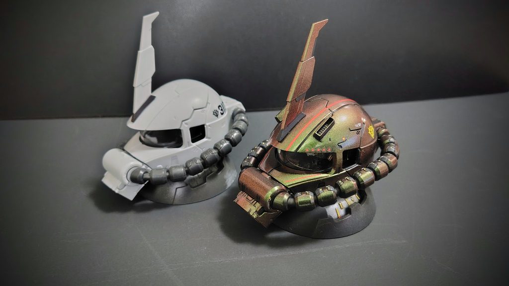 肉眼だともう少しグリーンが強く出てるんだけど写真にするとレッドが出てくる何故だ(zaku-kao1)