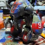 マシーネンクリーガーのデカールを貼る