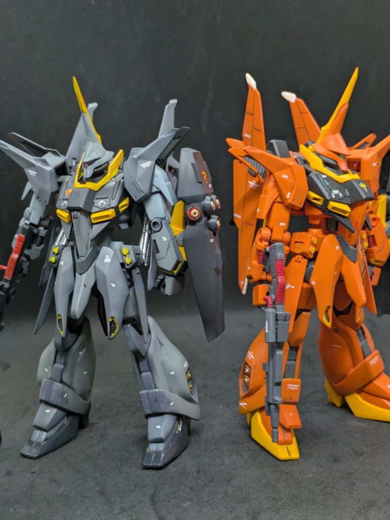 グレミー機とツーショット。この時グレミー機は地球ですでに破壊されていますけどねw&nbsp;