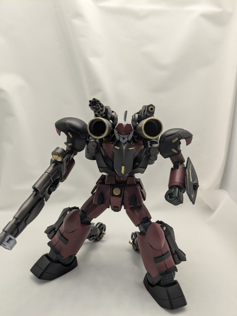 肩キャノンを大型化キャノンを下ろすと頭は回せなくなりました