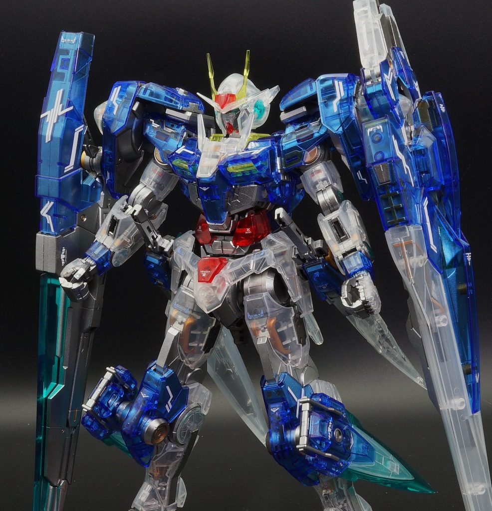 MG 1/100 ダブルオーガンダム セブンソード/G [クリアカラー]内部塗装