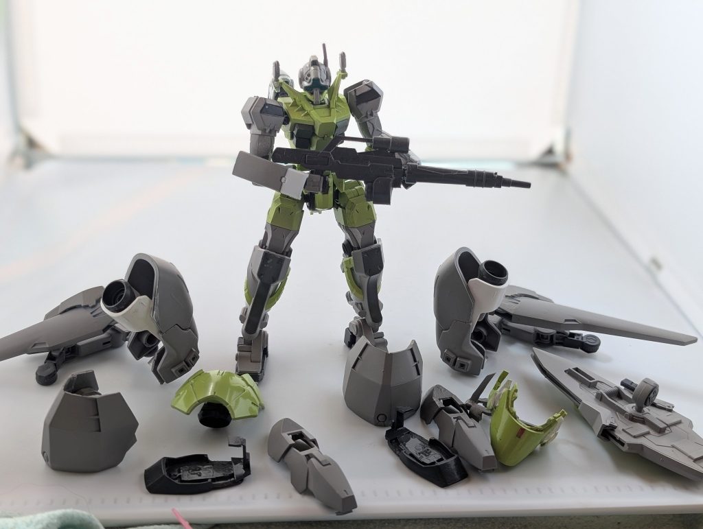 GQuuuuuuX版&nbsp;ゲルググシュトゥッツァー　パージ後なるべく量産型ゲルググ風にしてますね