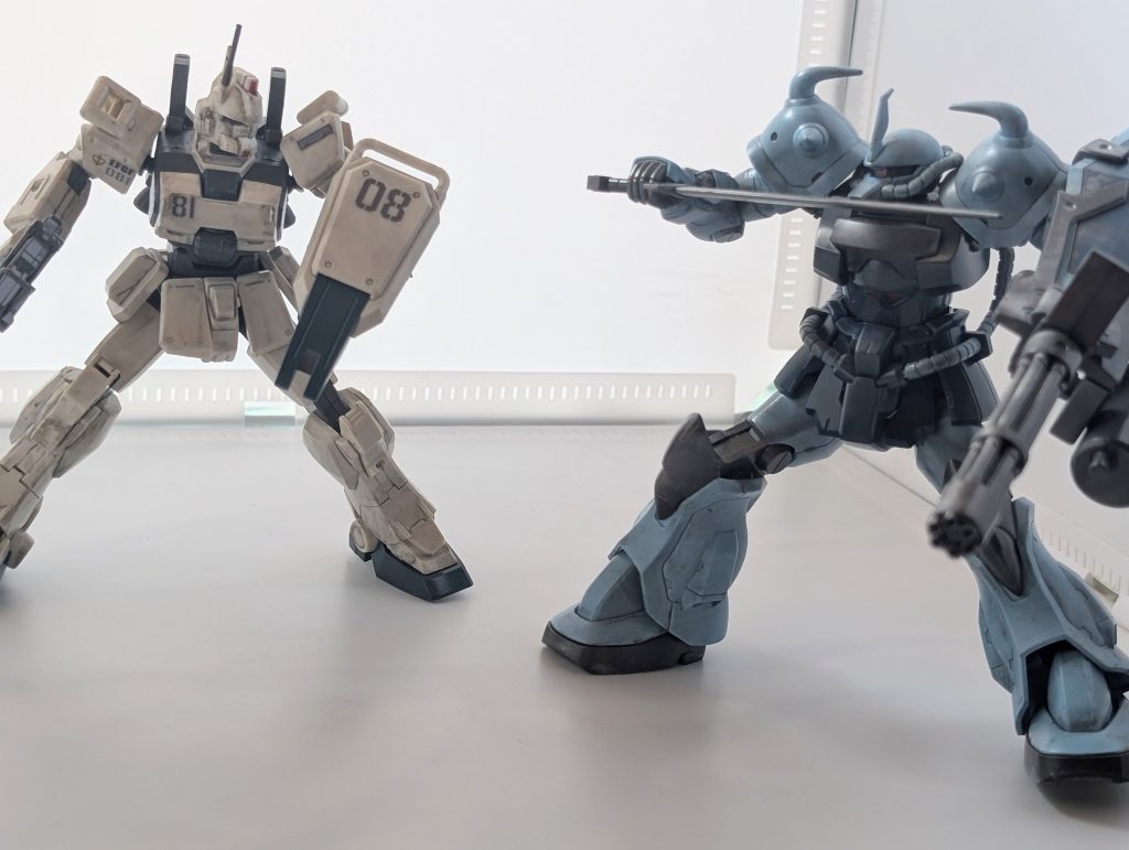 Ez-8とグフカスタムウェザリングの練習台でした！