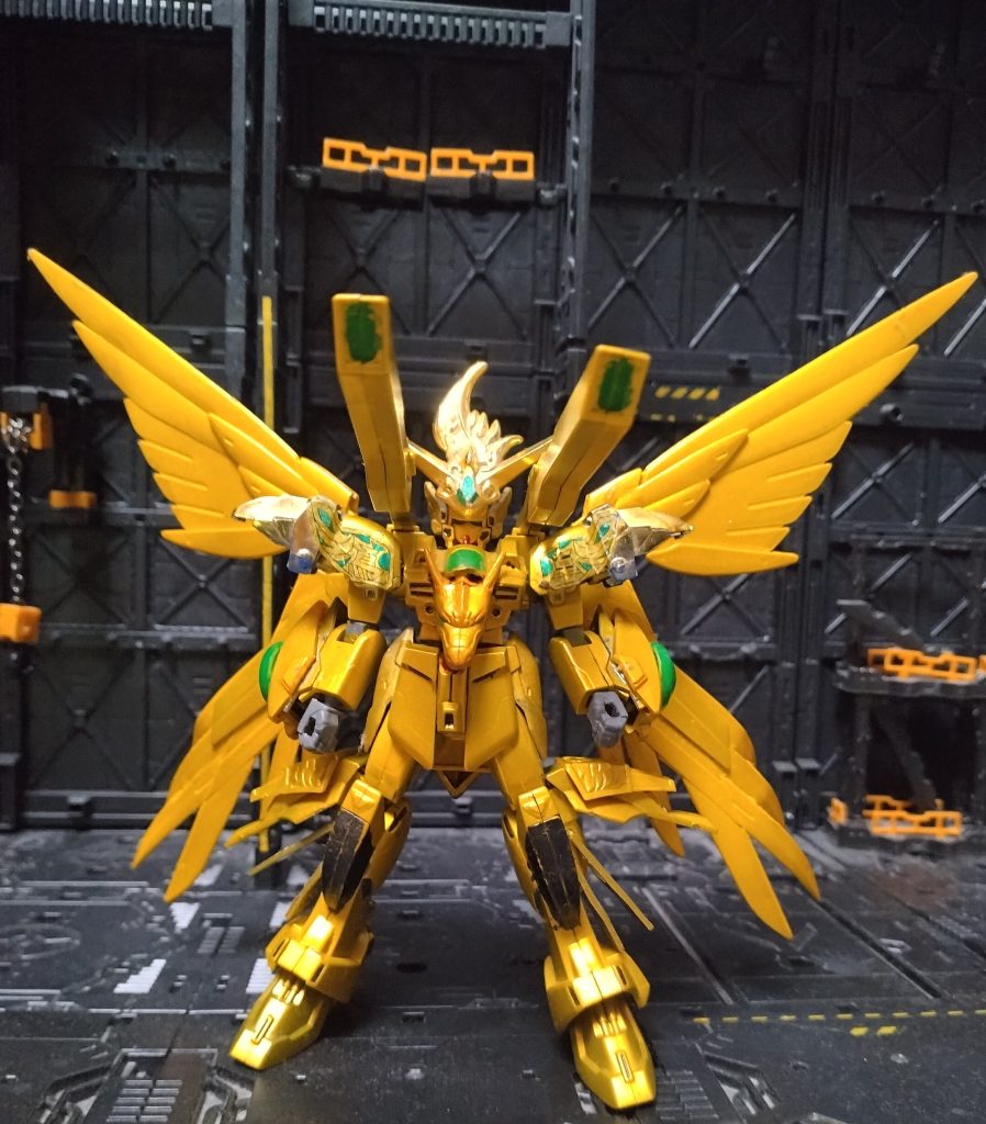 ガンダムダブルエックス、ウィングゼロカスタムをミキシング肩はガンダムデスサイズ、その他諸々です