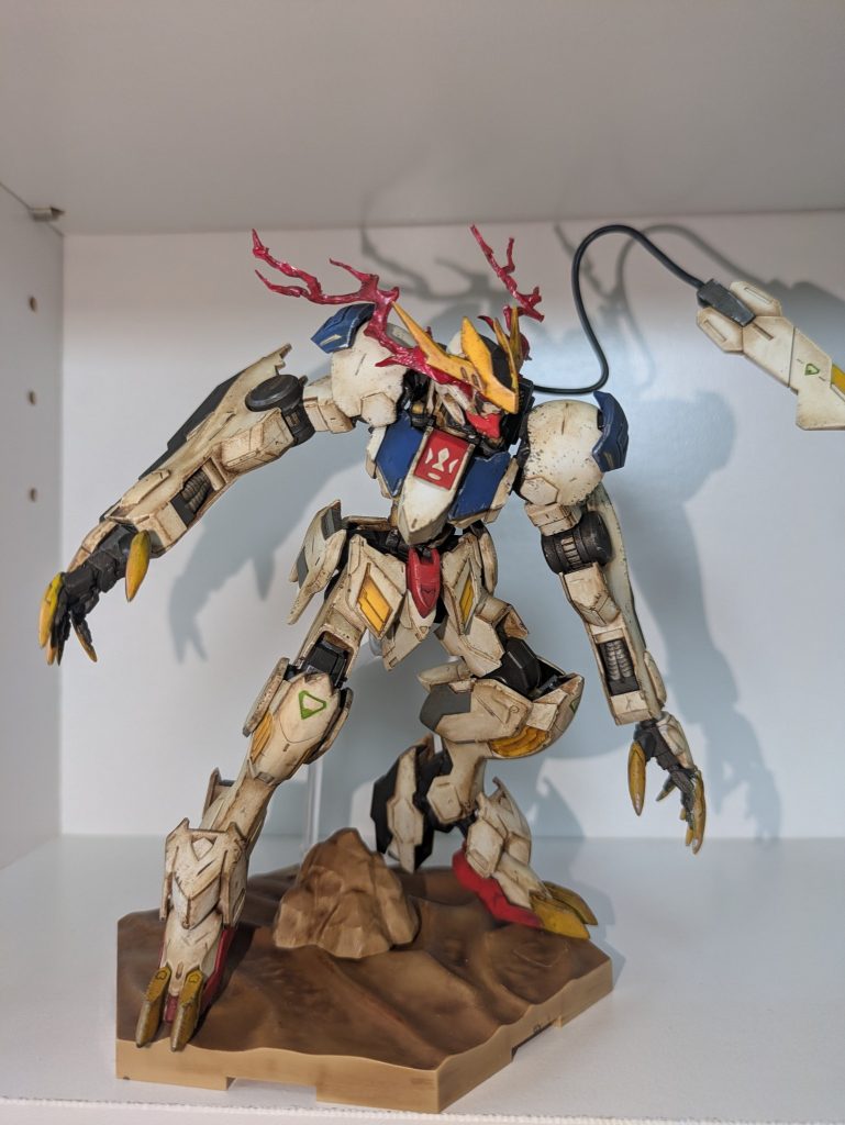 GUNSTA様、そしてみなさんと一緒に止まらず進み続けたいです(gundam-kao6)‼️今回の制作はそういった気持ちを込めて作ったバルバトスルプスレクスです。
