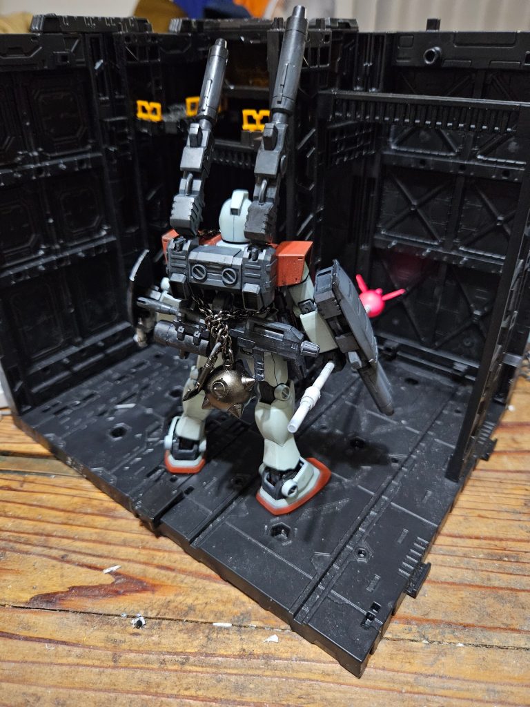ガンダムハンマーの固定の仕方がよくわからんが狂四郎なら無理やり巻くだろうなぁ😅