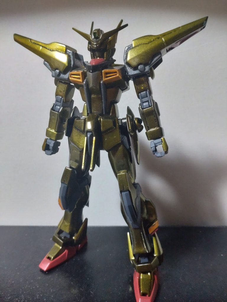 一回メッキ塗装したのですがなんでしょう、この浅草のとあるビルの上にあるあのモニュメントみたいなやつそんな色ですよね気に入らず、メッキを落として再塗装致しました