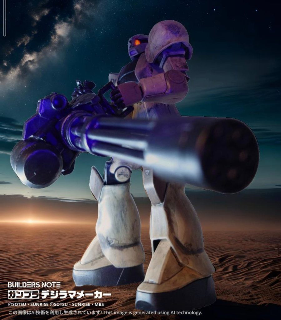 　やはり砂漠背景があいますね　ザクⅠはHGもGフレームもハズレ無しのキットです　また作りたいな　笑