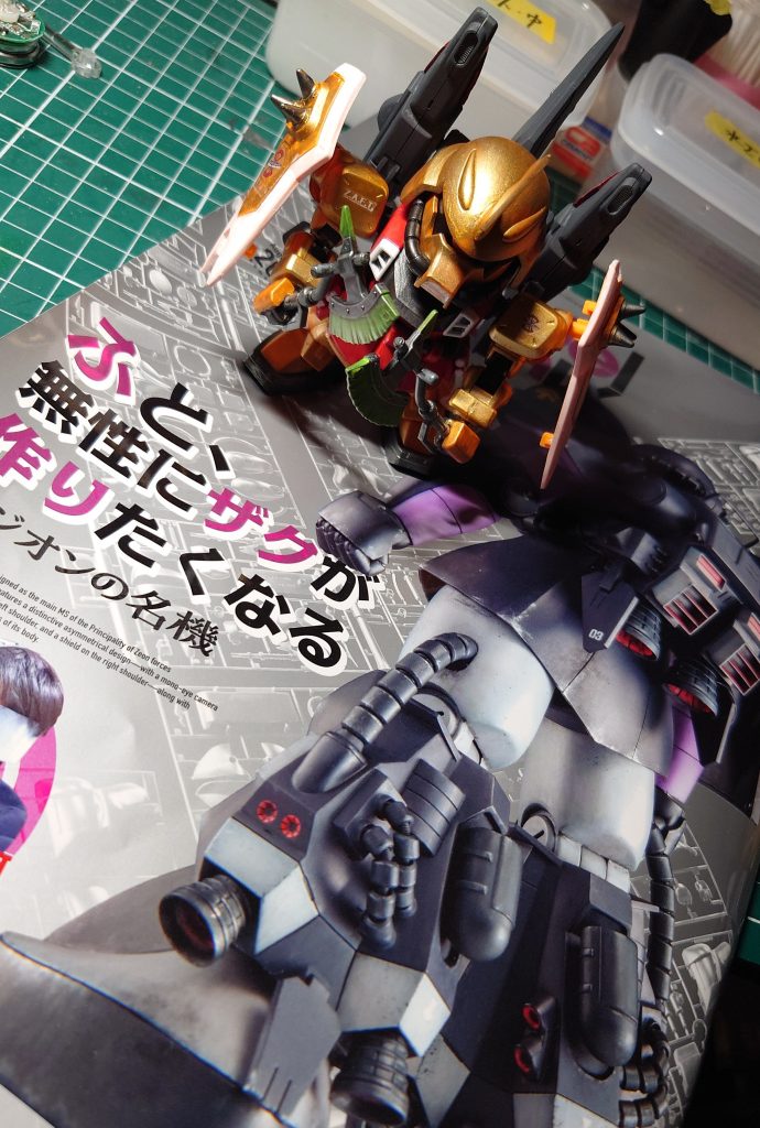 作品名：無性にザクが作りたくなる…<p>　ええ、ブレイズザクファントムを作りました　ＢＢ戦士のこちら、いいキットですね　SDならではのデフォルメを効かせながら、ザクウォーリア系の必要要素を詰め込み、バックパックもミサイルランチャーやバーニアカバーのギミックを盛 [&hellip;]</p>
