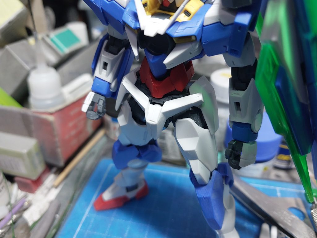 HG 1/144 ダブルオークアンタ 成形色仕上げ–7枚目/制作者：@dagored00