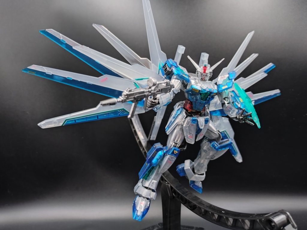 HGBL ガンダムヘリオス　クリアカラーをセミメカニカルコアメッキに