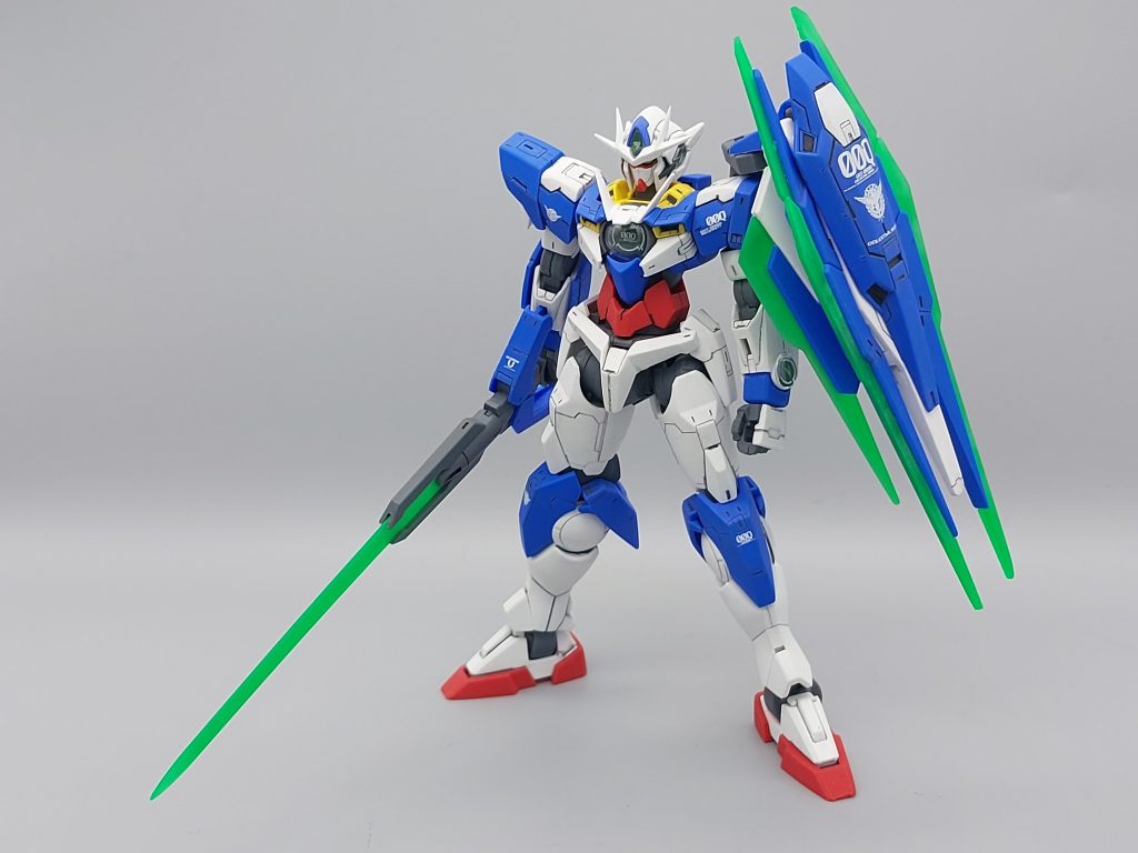 HG 1/144 ダブルオークアンタ 成形色仕上げ–2枚目/制作者：@dagored00
