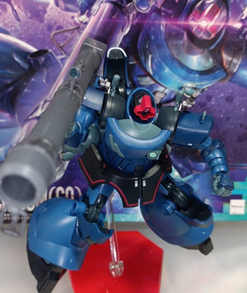 やっぱりドムのキットはどれも出来が本当にいい(zaku-kao5)肩も前にかなり引き出せるのでジャイアント・バズの両手持ちもできます✨