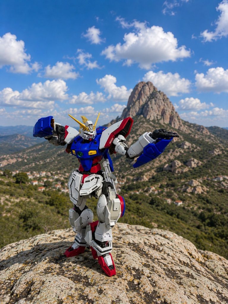 オープニングの東方不敗のポーズ！このキットはハンドパーツが多くポージングだけで何時間も遊んでしまいました