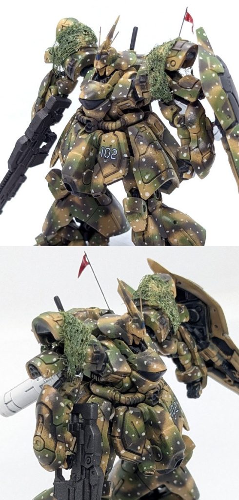 改修塗装完成品 サザビー 陸戦型（近藤版）ジオンの再興 ガンダムアーティファクト–3枚目/制作者：ランゼル