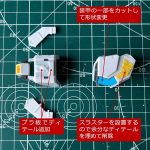 量産型νガンダムの特徴なショルダーアーマーを作り始めました。スラスターを設置する[…]