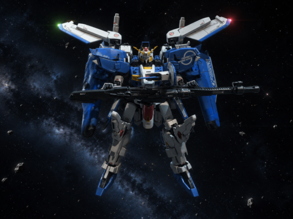 過去作　MG Ex-sガンダム バージョンアップ版 LED組込–5枚目/制作者：福田 義康