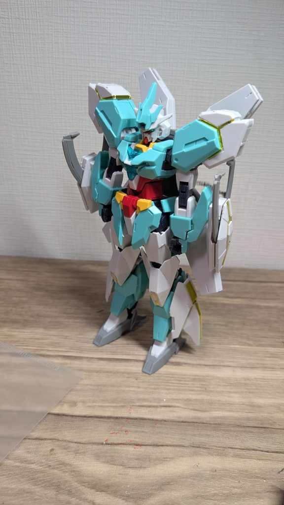 最後はイヴの目標だった宇宙へ行った、ネプテイトガンダム！見た目は結構好きですよ！色とかも珍しいので！しかし、この形態を再現するには、ネプテイトウエポンズとユニットが必要な点はご注意を！