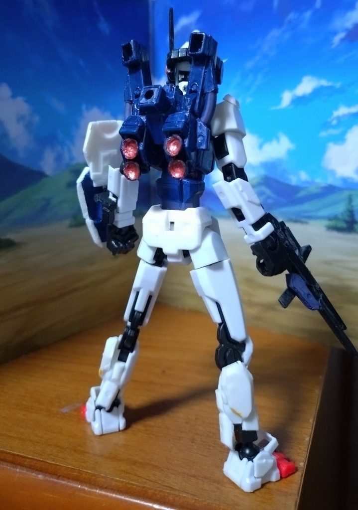 後ろ姿。バックパックに苦労しました(泣)