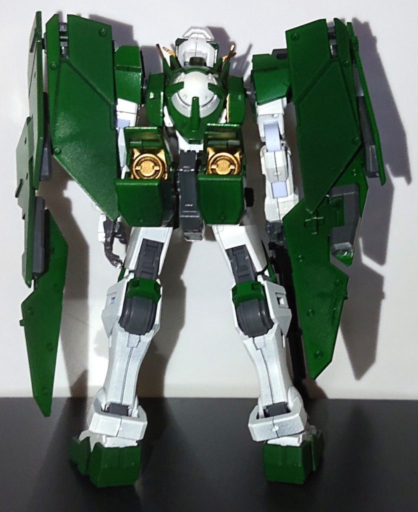 背面。