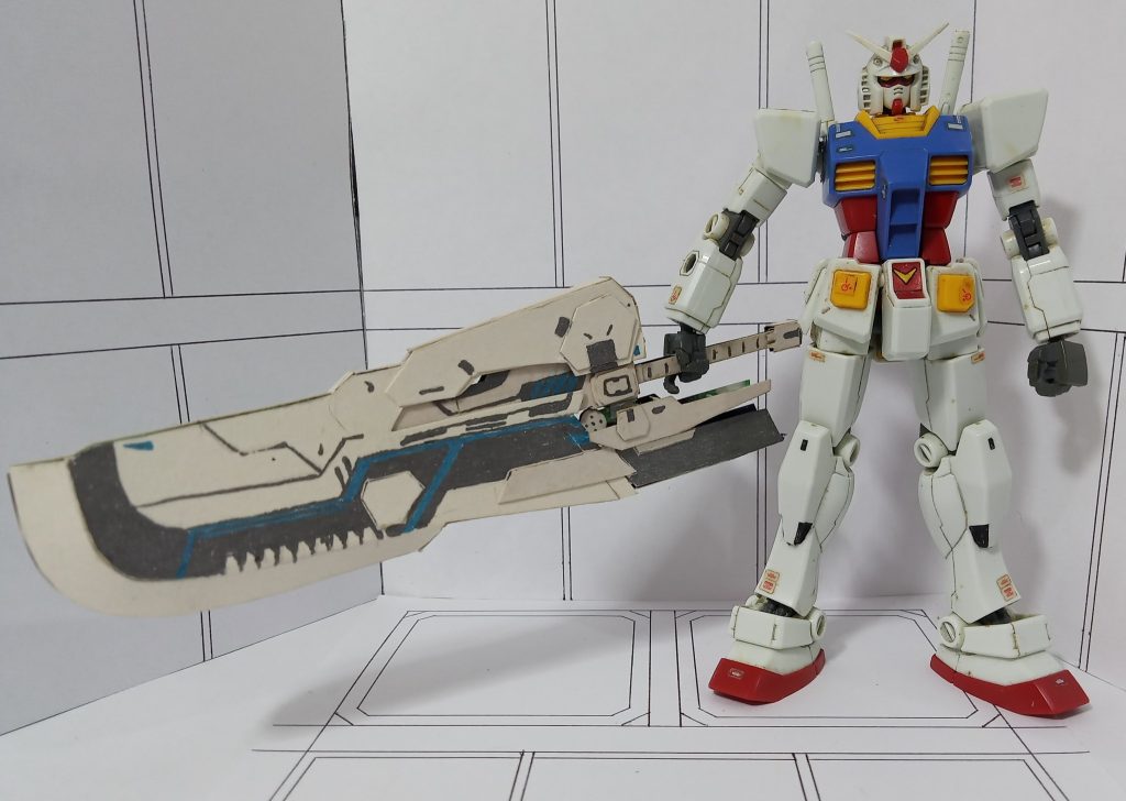 I decided to do it, because the thin sword mode seemed to hide another sword inside. And, the curved part also seemed to come out
