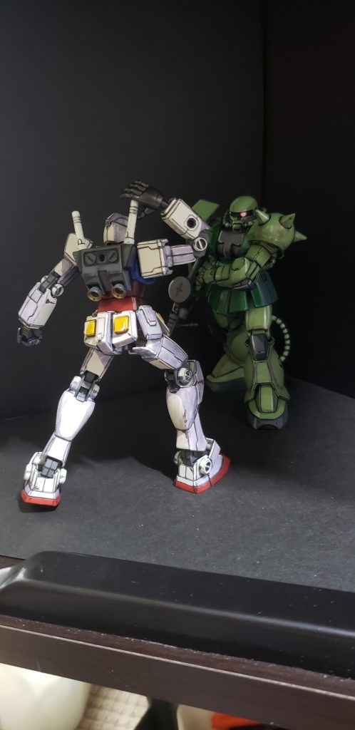 第一話のシーンぽい感じで。対戦相手として今後も色々需要ありそうです。(笑)