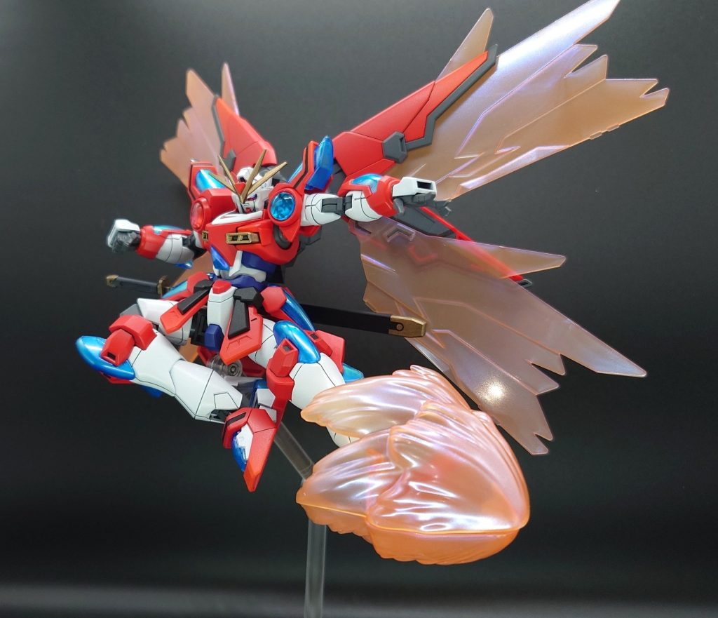 聖槍蹴りエフェクトパーツはカミキバーニングよりもド派手なりました！