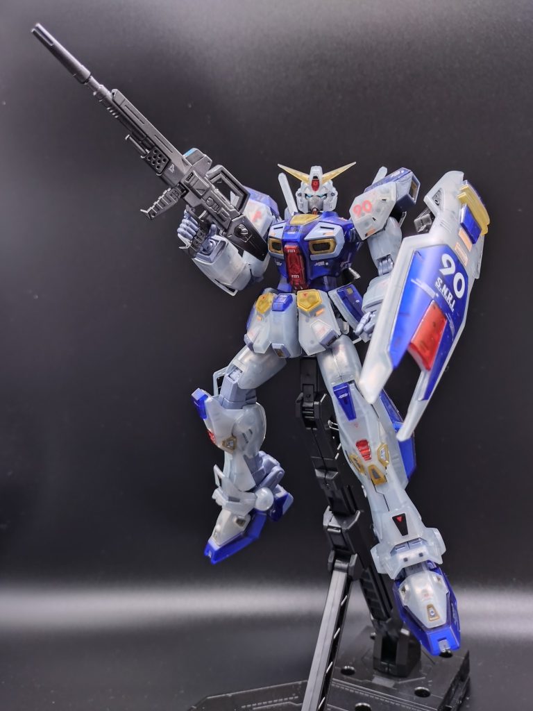 MGガンダムF90 クリアカラーをセミメカニカルコアメッキに