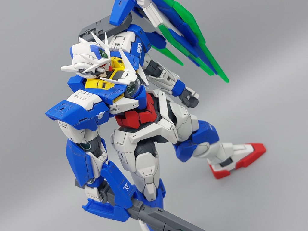 HG 1/144 ダブルオークアンタ 成形色仕上げ–4枚目/制作者：@dagored00