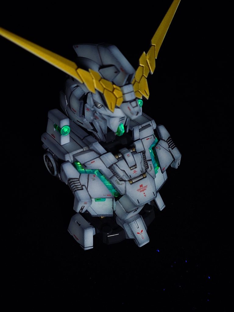 もちろんユニコーンモードもステキ。次回はPG νガンダムのフレーム作成を制作過程としてアップロードしてみようと思います。