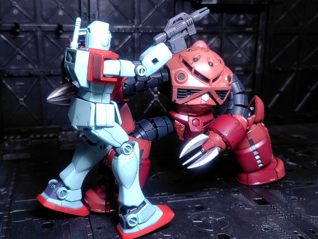 やはりこれをやらないわけには(zaku-kao5)ジャブローに散る！