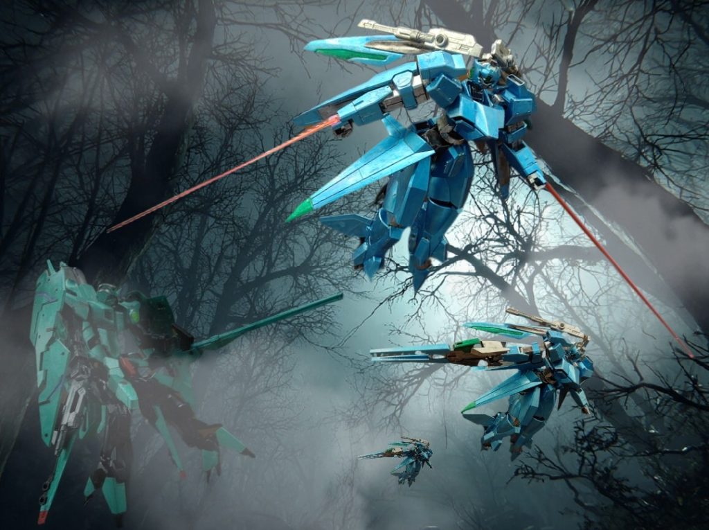 以上、A.EUrofighter Enact(AEUイナクト)　Re:visionでした。ストレス解消の領域で作成したため、雑な出来ではありますが、いい感じに仕上がったので満足しました。もうすぐ20周年なので、1期の機体を黙々と作って行きたいです!