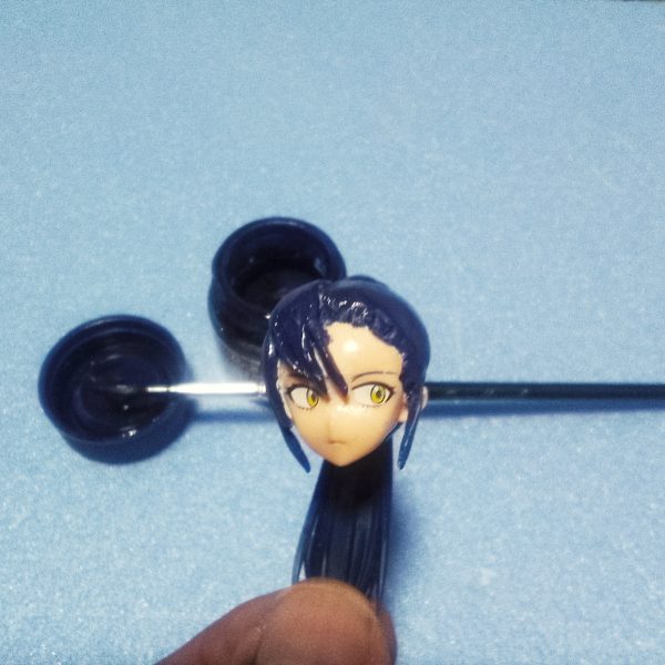 ニャアンの製作スピードアップの為にフェイスパーツをなんちゃって筆塗りデス😁（4枚目）