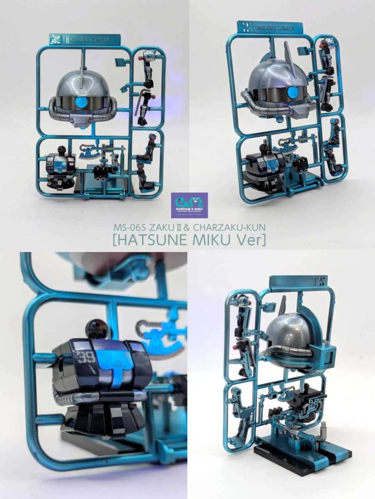 RG ザクⅡ［初音ミク Ver］& シャアザクくん METALBUILD風キャンディ塗装–5枚目/制作者：しうまい