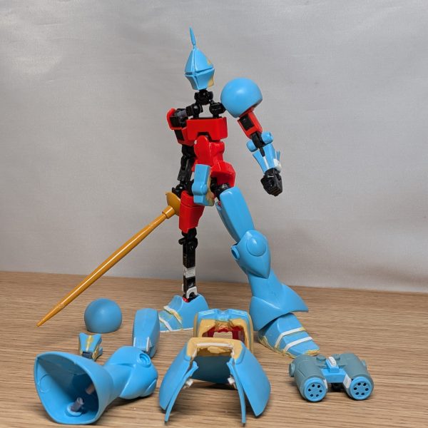 戦闘フィギュアにギャンを被せてみました✨ビフォーアフターでツーショット😆（7枚目）