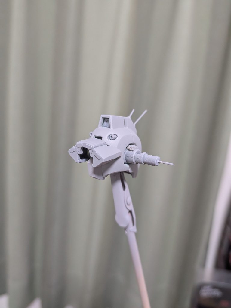 サーフェイサー吹いていた様子